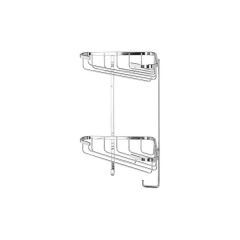Croydex QM260841 Sm 2 Tier Corner Basket