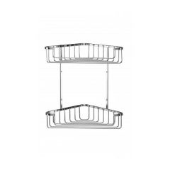 Croydex QM263841 large 2 Tier Corner Basket (New)