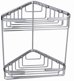 RAK Double Corner Basket Cp RAKBSK001 Bathroomsuites