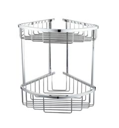 RAK Double Corner Basket Round Front Cp RAKBSK002 Bathroomsuites