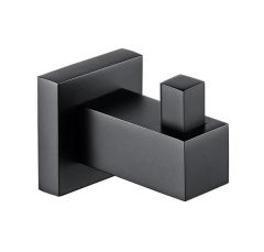 RAK Cubis Robe Hook In Black RAKCUB9909B Bathroomsuites