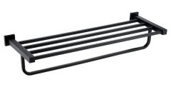 RAK Cubis Towel Shelf In Black RAKCUB9914B Bathroomsuites