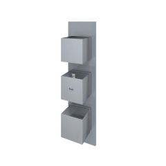 RAK Feeling Sq Dual Outlet Therm Conc Shwr Valve RAKFSV2503S Bathroomsuites