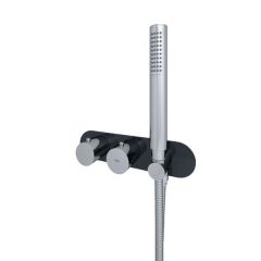 RAK Feeling Round Dual Outlet Therm Conc Shwr RAKFSV2504RHS Bathroomsuites