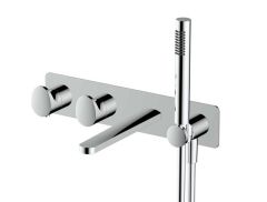 RAK Dual Outlet Therm Conc Shwr Valve With Handset RAKITA3306C Bathroomsuites