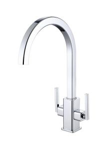 RAK Athens Modern Twin Lever Kitchen Sink Mxr RAKKIT008 Bathroomsuites