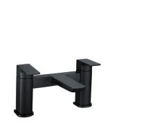 RAK Moon Bath Filler In Black RAKMOO3004B Bathroomsuites