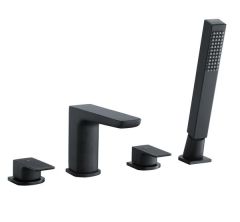 RAK Moon 4 Hole Dm Bsm Black RAKMOO3013B Bathroomsuites