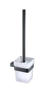 RAK Moon Toilet Brush In Black RAKMOO9908B Bathroomsuites