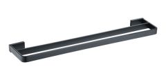 RAK Moon Double Towel Rail In Black RAKMOO9912B Bathroomsuites