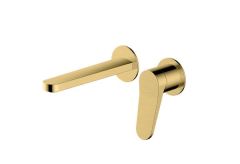 RAK Petit Round Wm Single Lever Bsn Mxr Brush Gold RAKPER3007G Bathroomsuites