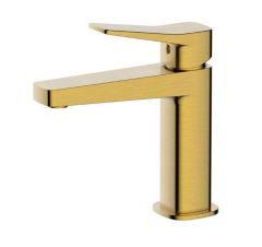 RAK Petit Sq Standard Bsn Mxr In Brush Gold RAKPES3001G Bathroomsuites