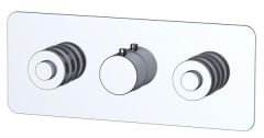 RAK Prima Tech Dual Outlet Conc Therm Shwr Valve RAKPRT3022 Bathroomsuites