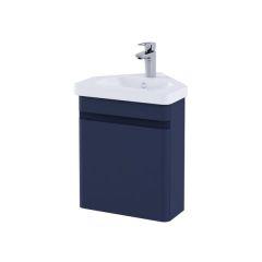 RAK Resort 450 Corner Bsn Unit In Matt Denim Blue RAKRSTWBC45604 Bathroomsuites