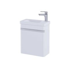 RAK Resort 450 Cloakroom Bsn Unit In Matt White RAKRSTWBU45600 Bathroomsuites