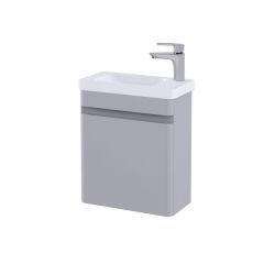 RAK Resort 450 Cloakroom Bsn Unit In Matt Stone RAKRSTWBU45601 Bathroomsuites