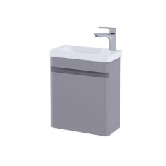 RAK Resort 450 Cloakroom Bsn Unit In Matt Mushroom RAKRSTWBU45602 Bathroomsuites