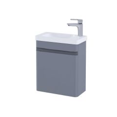 RAK Resort 450 Cloakroom Bsn Unit In Matt Grey RAKRSTWBU45603 Bathroomsuites