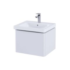 RAK Resort 500 Single Draw Bsn Unit In Matt White RAKRSTWBU50600 Bathroomsuites