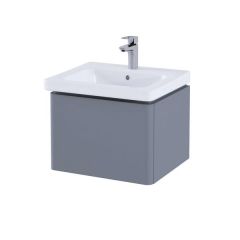 RAK Resort 500 Single Draw Bsn Unit In Matt Grey RAKRSTWBU50603 Bathroomsuites