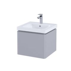 RAK Resort 550 Single Draw Bsn Unit In Matt Stone RAKRSTWBU55601 Bathroomsuites