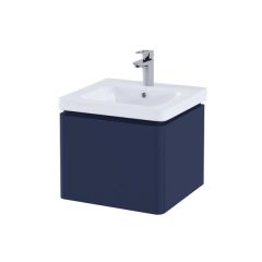 RAK Resort 550 Single Draw Bsn Unit Mat Denim Blue RAKRSTWBU55604 Bathroomsuites