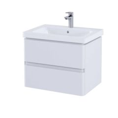 RAK Resort 650 Double Draw Bsn Unit In Matt White RAKRSTWBU65600 Bathroomsuites