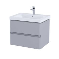 RAK Resort 650 Double Draw Bsn Unit In Matt Stone RAKRSTWBU65601 Bathroomsuites
