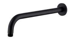 RAK 300Mm Wall Arm Round In Black RAKSHW0003B Bathroomsuites