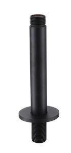 RAK 250Mm Brass Ceiling Arm Round In Black RAKSHW0004B Bathroomsuites