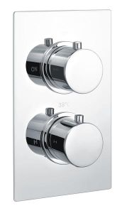 Round Single Outlet 2 Handle Therm Conc Shwr Valve RAKSHW3201R Bathroomsuites