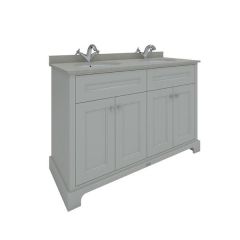 RAK Washington 1200Mm Double Bsn Unit In Greige RAKWBU120505 Bathroomsuites