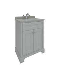 RAK Washington 600Mm Bsn Unit In Greige RAKWBU60505 Bathroomsuites