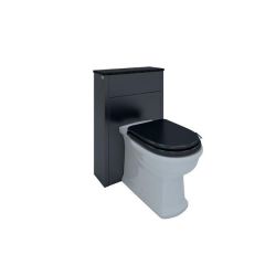 RAK Washington550Mm Wc Unit In Black RAKWWC55504 Bathroomsuites