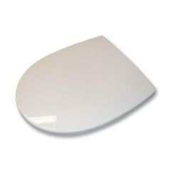 Twyford Refresh RE7815 toilet seat with cover and hinges White/Stainless Steel B87523