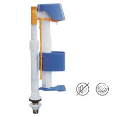 Regiplast Hydraulic float valve with lower supply (ref.0600)

Floating valve, low supply 3/8 "brass, hydraulic closing, adjustable water level, compact, fast filling 0.15 l / sec at 3 bars.   Packing carton or shell 