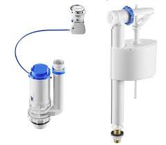 Roca 822504200 Double Flush Lower Feed Mechanism Complete Set, Chrome