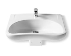 ROCA A327230000 ACCESS Wall-Mounted Washbasin Glossy White Porcelain