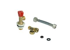 Roca Brass valve kit + SS Smart connectors for CCONE AV0053000R Dimensions (length, width, height)  120 x 140 x 8 mm AV0053000R