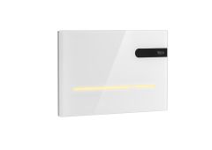 Roca In-Wall EP2 - Electronic glass finished operating plate for concealed cistern with automatic or touchless dual flush and adjustable light in multiple colour choice A890102009