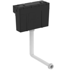 Ideal Standard S332767 Conceala 3 cistern, pneumatic actuation, 6/4 litre dual flush, easy adjustable to low water volumes for water saving, internal overflow, flushpipe included. No button / flushplate. Side, bottom and top supply options available