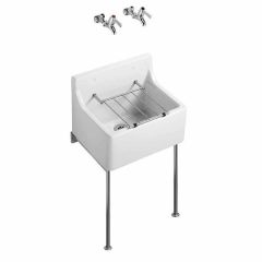 A/Shks S591501 Birch 46cm Cleaners Sink + Grating
