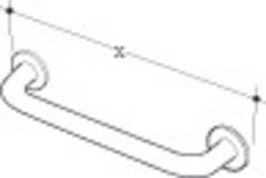 A/Shks S6453AC Con21 Str Grab Rail Wht 50cm