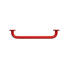 A/Shks S6454GQ Con21 Str Grab Rail Red 60cm