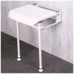 SHW SEAT WHITE FOLDING & LEGS