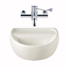 Twyford SA4150WH Sola Medical Basin 400 No Tap Hole