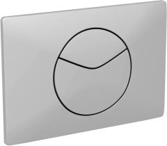 Schwab Point Duo, flush plate with two buttons, matt chrome 5846021