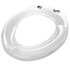 Wirquin Celeste Plus seat only with C/P brass hinge - anti viral White -SCK51WY