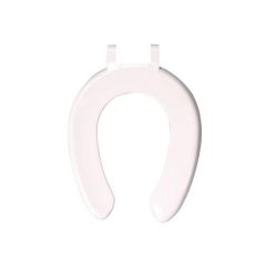 Celmac.SCR53WH.Crescent.Seat.Only.(SS.Ftgs).Wht...