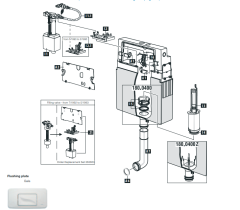 Schwab Concealed flushing cistern 180.xxx